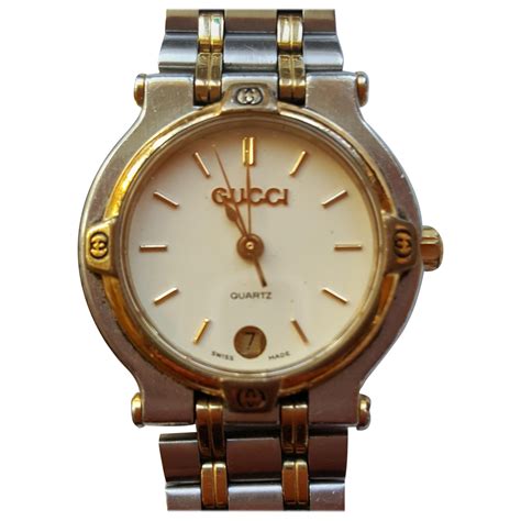 vintage silver gucci womens watches|vintage Gucci watch 1980s.